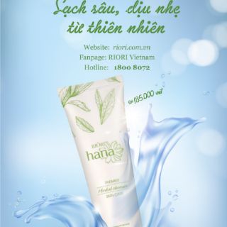 Sữa rửa mặt thảo mộc Riori herbal cleanser