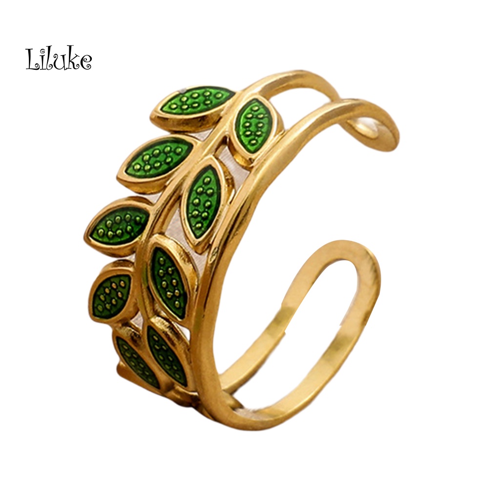 Nhẫn Hợp Kim Hở Màu Sắc Tươi Sáng Thời Trang