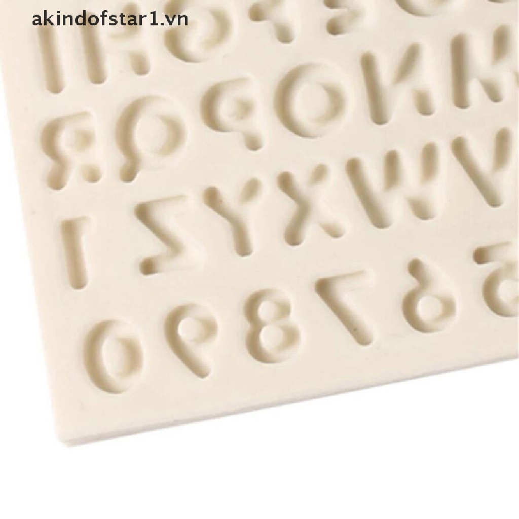 Khuôn Silicone Làm Bánh &amp; Socola Hình Chữ Cái &amp; Số