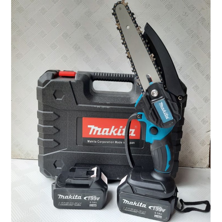 Máy cưa xích dùng pin makita 199v 2 pin 10cell