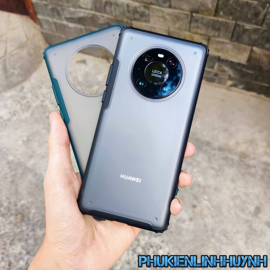 Huawei Mate 40 Pro_Ốp lưng nhám viền màu Ver 2