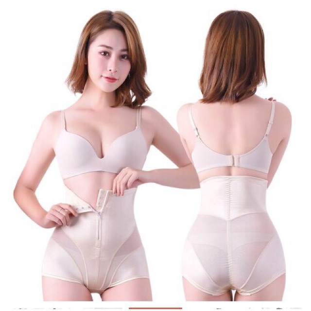 Quần Gen Thun Lưới Nịt Bụng Kéo Khoá Cao Cấp Siêu Giảm Eo.