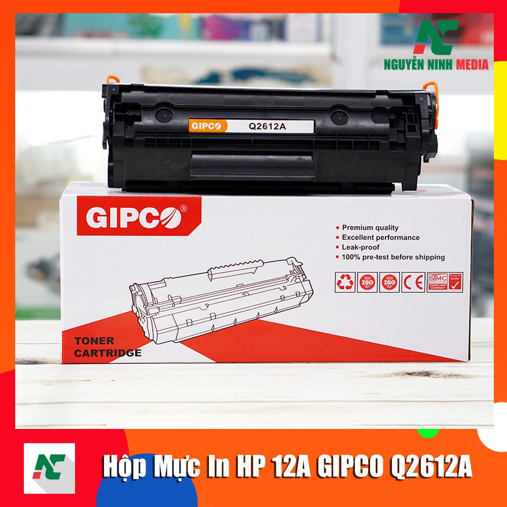 Hộp Mực In HP 12A GIPCO Q2612A - Hàng Chính Hãng