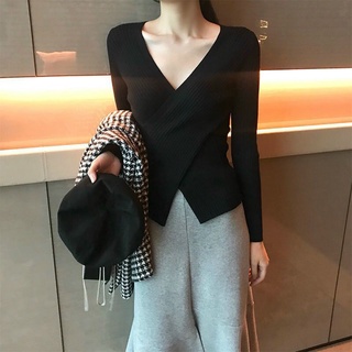 [ẢNH THẬT TRẢI SÀN] ÁO LEN ĐẮP CHÉO 4 MÀU
