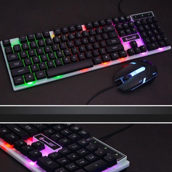 Bộ Bàn Phím Giả Cơ Kèm Chuột Chuyên Game Có Đèn LED Đổi Màu - BBPVCPS-2 | BigBuy360 - bigbuy360.vn