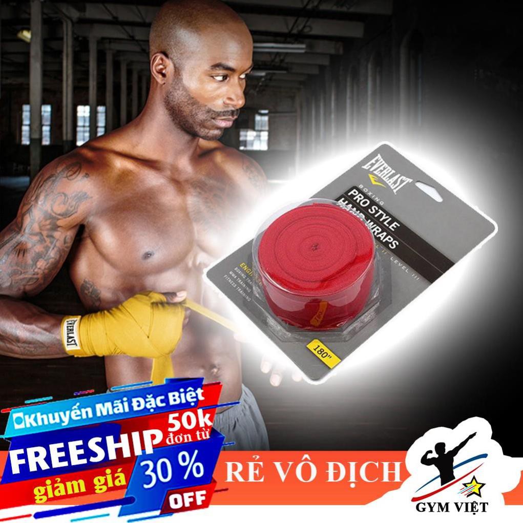 🎁 Băng đa quấn tay Everlast 4.5m, pretorian 5m ⚡FREE SHIP⚡ Băng đa boxing hand wraps