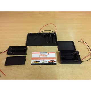 Khay pin có nắp đậy kèm công tắc chế tạo đồ chơi chạy pin