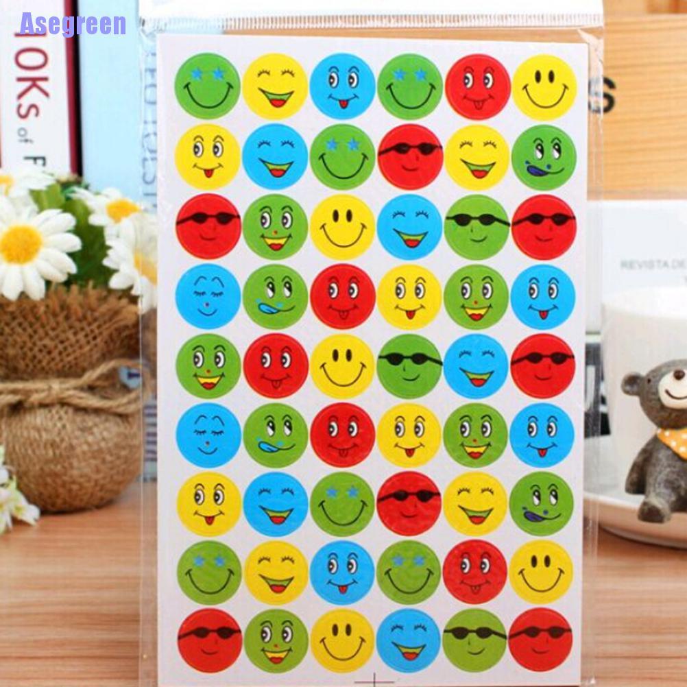 Set 10 miếng dán khen thưởng hình mặt cười cho giáo viên