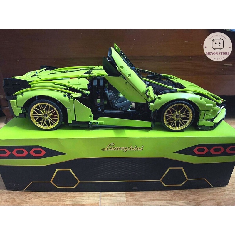 Đồ chơi lắp ráp 36876 X19001 Mô hình siêu xe Lamborghini Sian FKP 37 - Xếp hình thông minh
