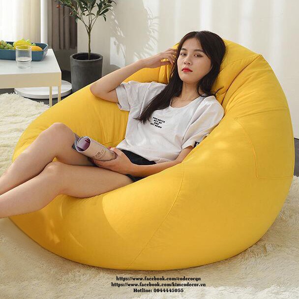 Ghế bố lười hạt xốp 100x120cm(đã kèm xốp) | BigBuy360 - bigbuy360.vn