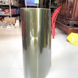 Giấy decal sơn màu xanh rêu loại 3 lớp cao cấp khổ cao 60cm x dài 1m