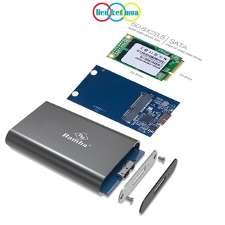 Mua Box SSD Msata ra USB 3.0 vỏ nhôm màu bạc siêu bền B6 - Bảo hành 12 tháng