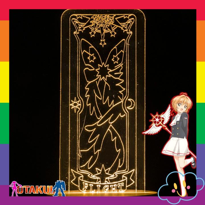 Đèn Ngủ Thẻ bài Sakura Clearcard thủ lĩnh thẻ bài cardcaptor Clear card