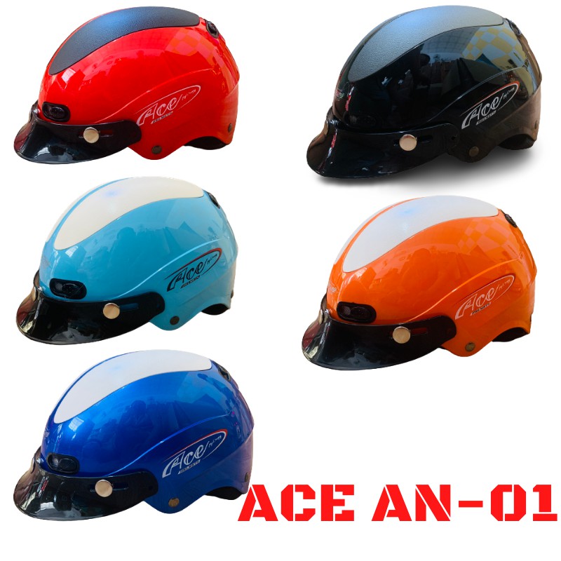 [Chính Hãng] Mũ bảo hiểm nửa đầu ACE AN - 01 (nhiều màu)