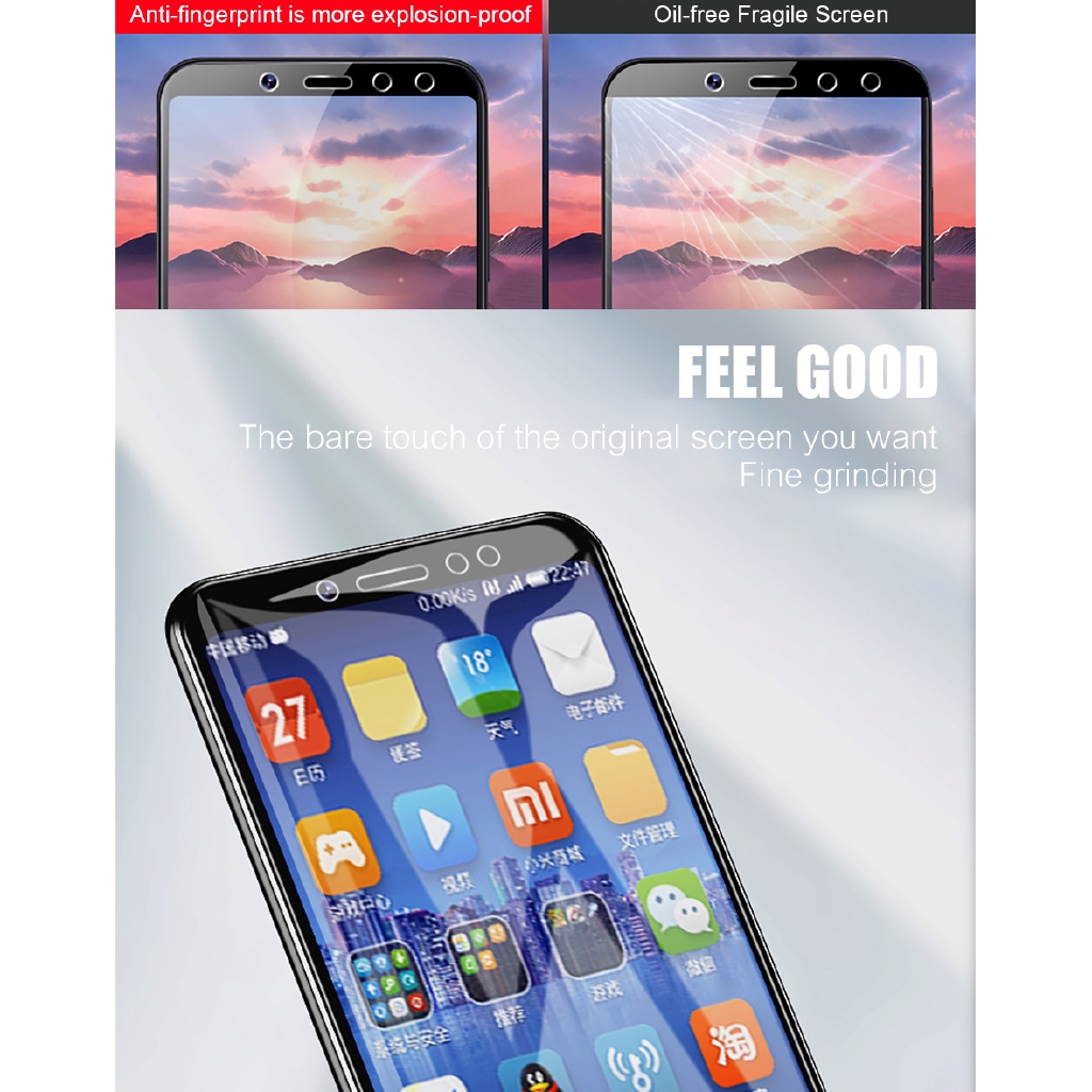 Bộ 3 Kính cường lực bảo vệ màn hình HD cho Xiaomi PocoF1 5X mi8 SE Play Redmi Note 7 6 5 4X Pro S2 Y1 Lite