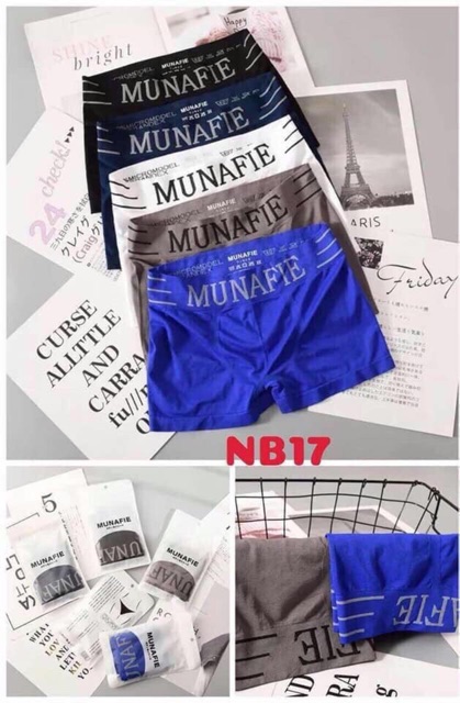 Combo 5 quần sịp đùi Manufie co giãn 4 chiều