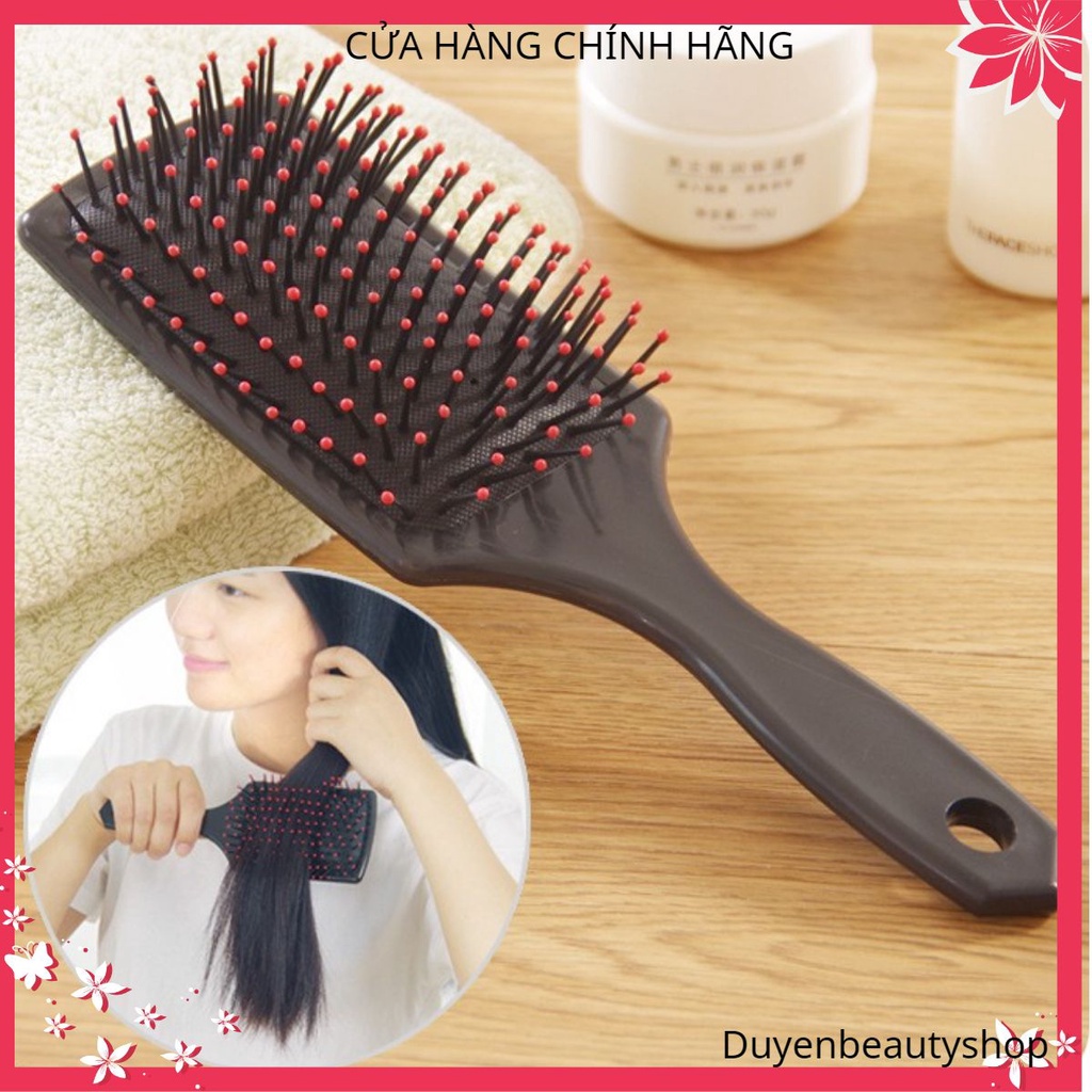 Lược Chải Tóc Gỡ Rối Chuyên Dụng bảo vệ tóc và matxa da đầu chuẩn Duyenbeautyshop