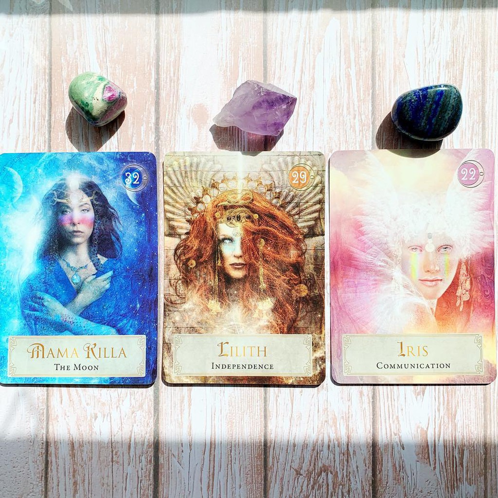 Bộ Bài Goddess Power Oracle - Deluxe Keepsake Edition  - Bài Gốc Authentic Chính Hãng 100%