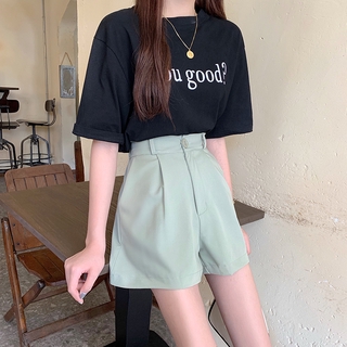Quần Short Nữ Lưng Cao Phong Cách Hàn Quốc