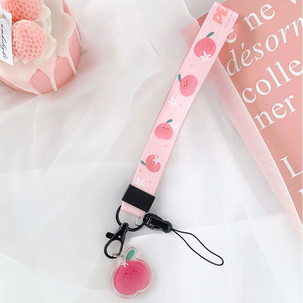 Dây đeo cổ buộc điện thoại họa tiết trái cây dễ thương bắt mắt