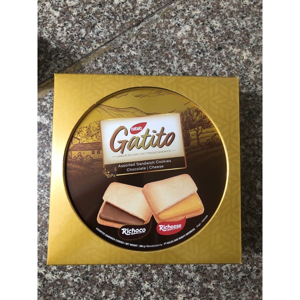 Hộp Thiếc Nabati Gatito Phô mai, Socola 260gr | BigBuy360 - bigbuy360.vn