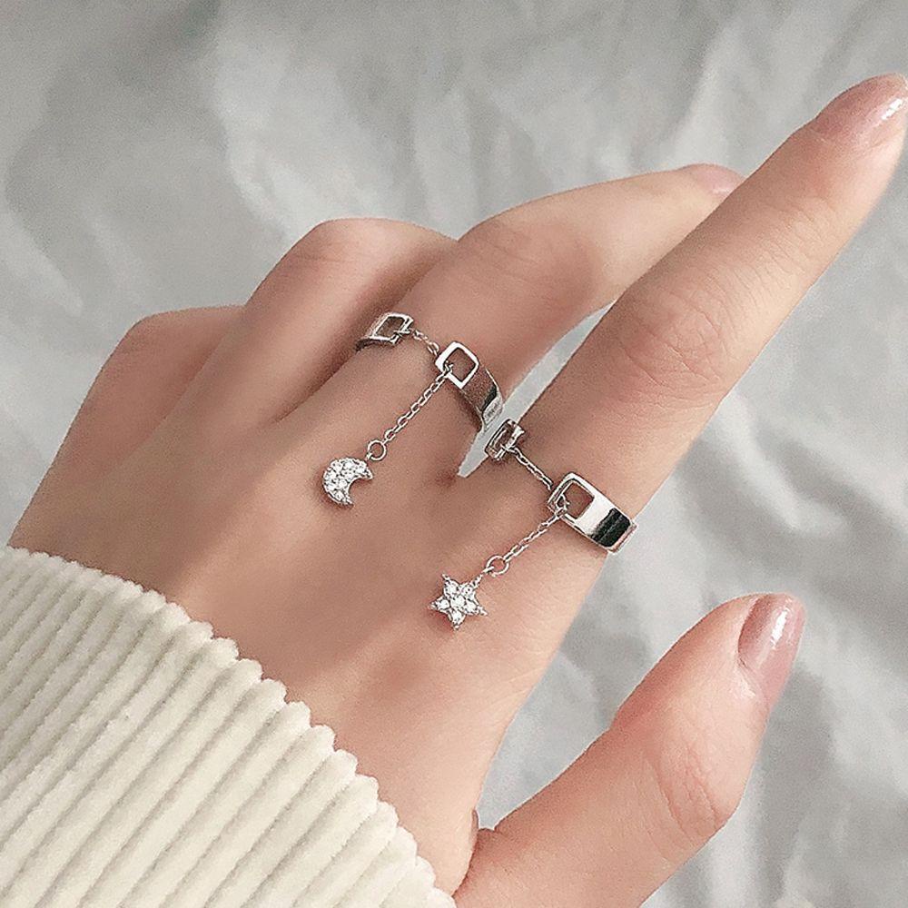 Nhẫn Hở Hình Mặt Trăng Dễ Thương|Trang Sức