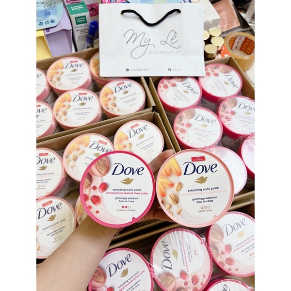 Tẩy da chết body Dove