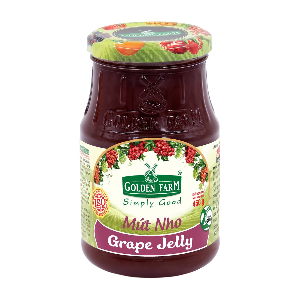 Mứt Trái Cây Golden Farm Hũ 450g