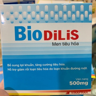 Men tiêu hoá dạng viên Biobidilis
