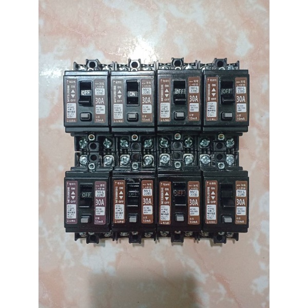 Át chống giật Misubishi 30A-15mA.Nhật bãi đẹp