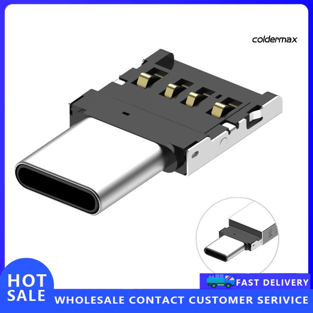 Đầu chuyển đổi Otg Usb sang type-c đa năng bền bỉ dành cho điện thoại / máy tính bảng