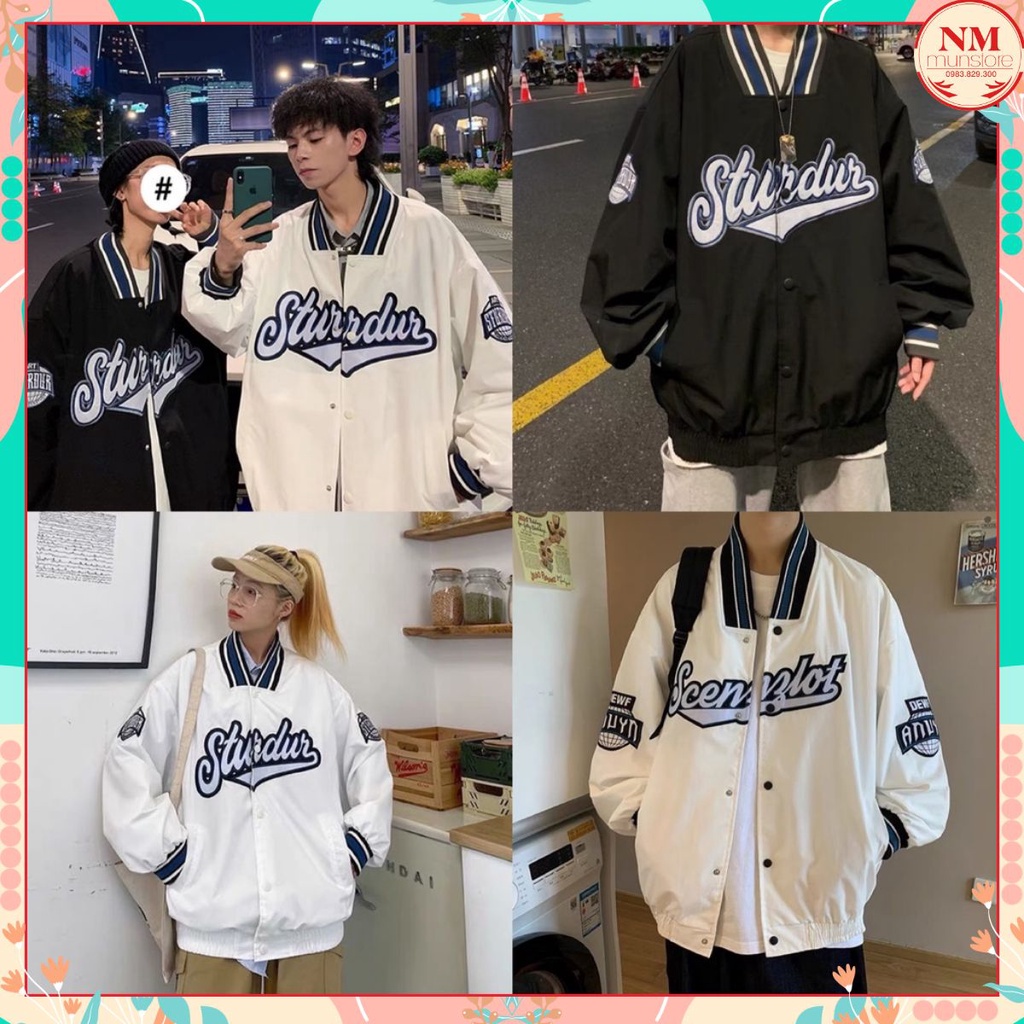 *Áo Bomber Jacket Dù 2 Lớp STURDUR Unisex Nam Nữ, bigsize, kèm ảnh thật