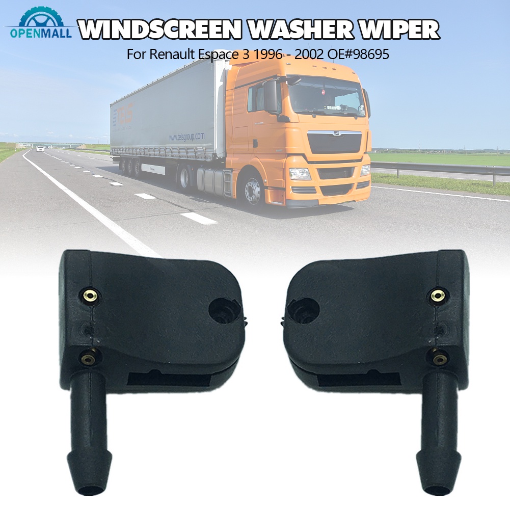 2 Vòi Phun Nước Rửa Kính Chắn Gió Trước Cho Xe Hơi Renault Espace 3 1996-2002