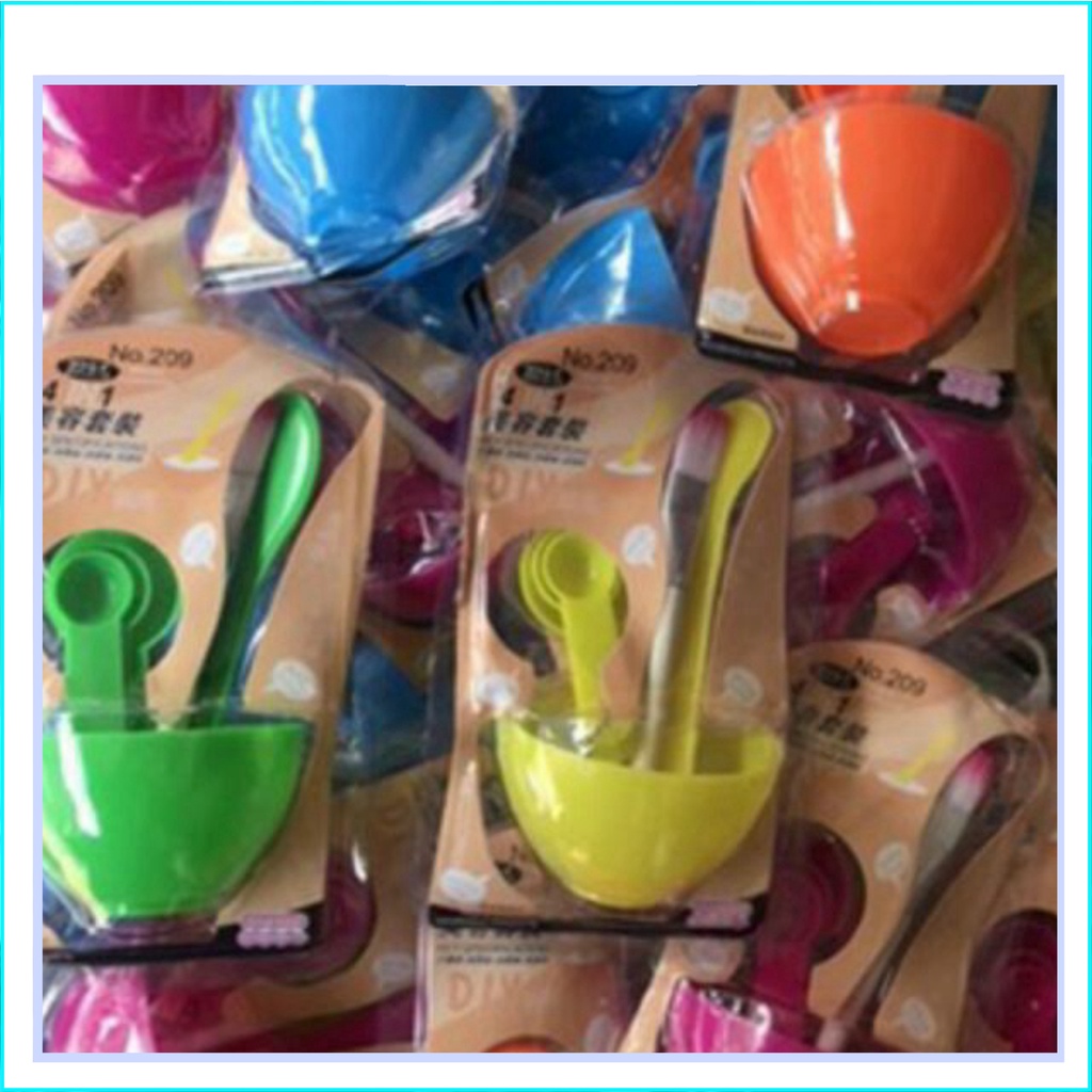 Bộ bát trộn mặt nạ 6 chi tiết, dụng cụ trộn mặt nạ 008946 shop thời trang 7788