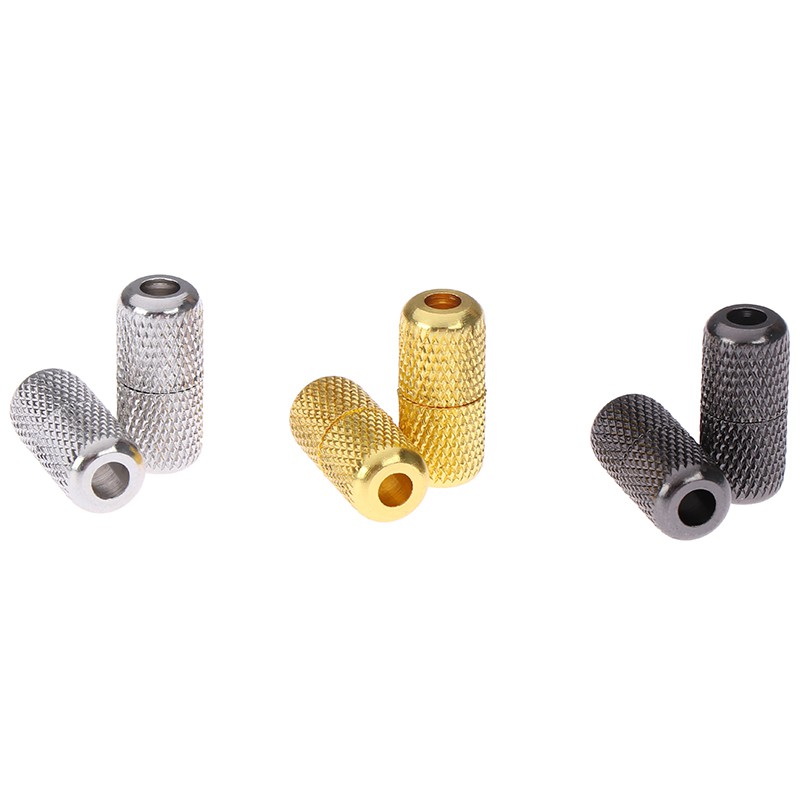 Bộ 2 phụ kiện nút khóa buộc dây giày đen/ vàng/ bạc cao cấp