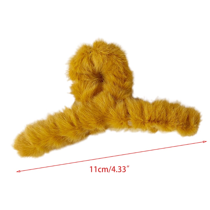 Kẹp Tóc Đuôi Ngựa Bằng Lông Nhung Nhiều Màu Sắc Phong Cách Vintage Ngọt Ngào Dành Cho Nữ