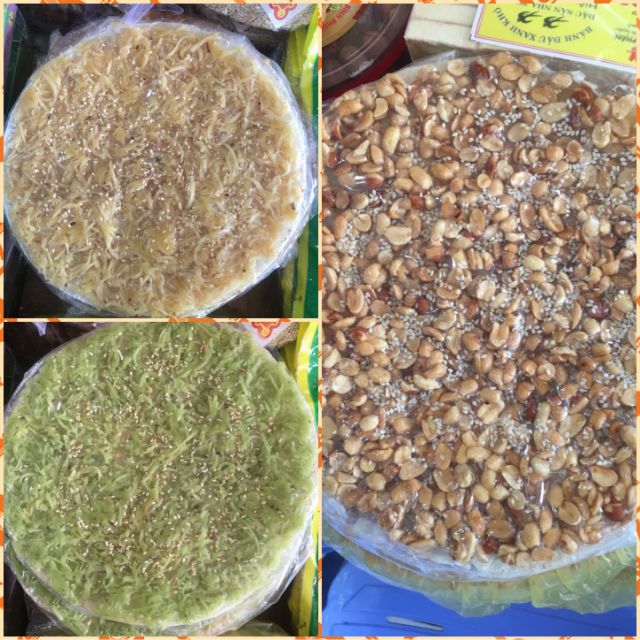 Bánh tráng dừa non lá dứa/ bánh tráng đậu phộng / bánh tráng dừa non mè/ bánh phồng sữa