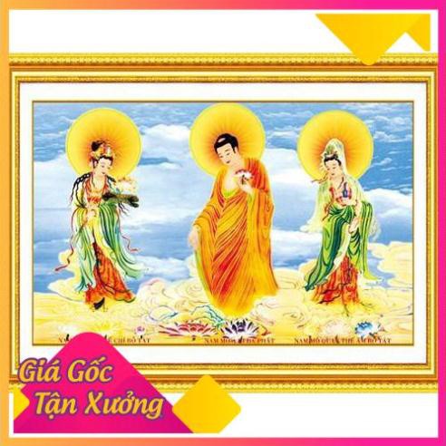FreeShip từ 250K-Tranh đính đá TÂY PHƯƠNG TAM THÁNH VS156 KT: 120x80cm