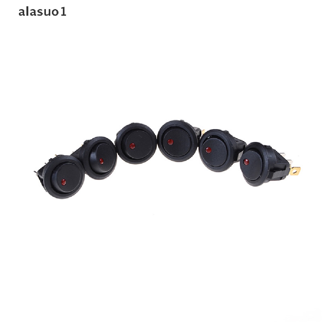 [alasuo1] Mới 1 Bộ Công Tắc Tròn Có Đèn LED 12V Cho Xe Hơi 1 Cái / Bộ Công Tắc Đèn LED Tròn 12V Mới Cho Oto Mới set 1 Đèn Tròn 12V Chất Lượng Cao Cho Xe Hơi