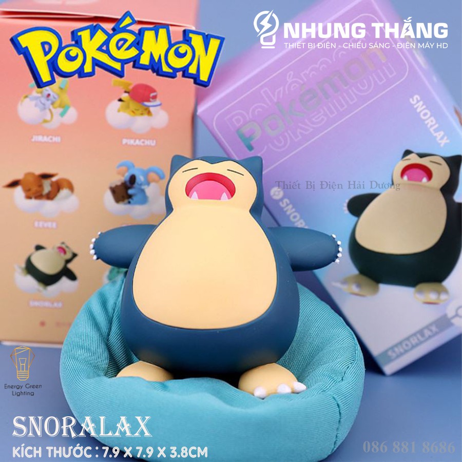 Mô Hình Nhân Vật Pokemon Siêu Dễ Thương Nằm Ngủ - Họa Tiết Tinh Xảo - Tặng Kèm Gối Nằm - Bảo Hành 12 Tháng