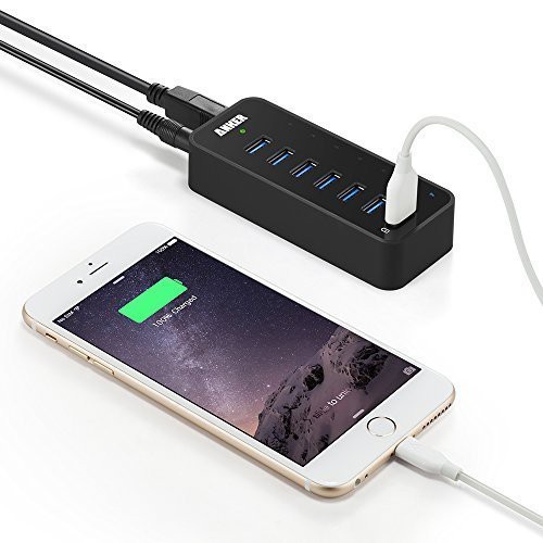 Anker 7-Port USB 3.0 Data Hub with 36W Power Adapter - Bộ chia usb 7 cổng 3.0