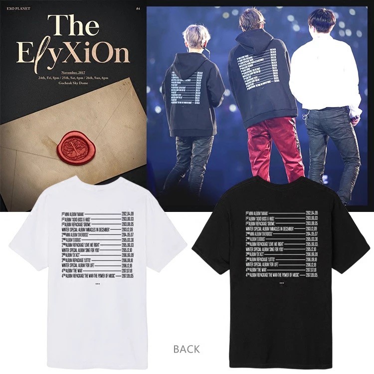 Áo Hoodie EXO PLANET #4 - The ElyXiOn Concert TEE 2018