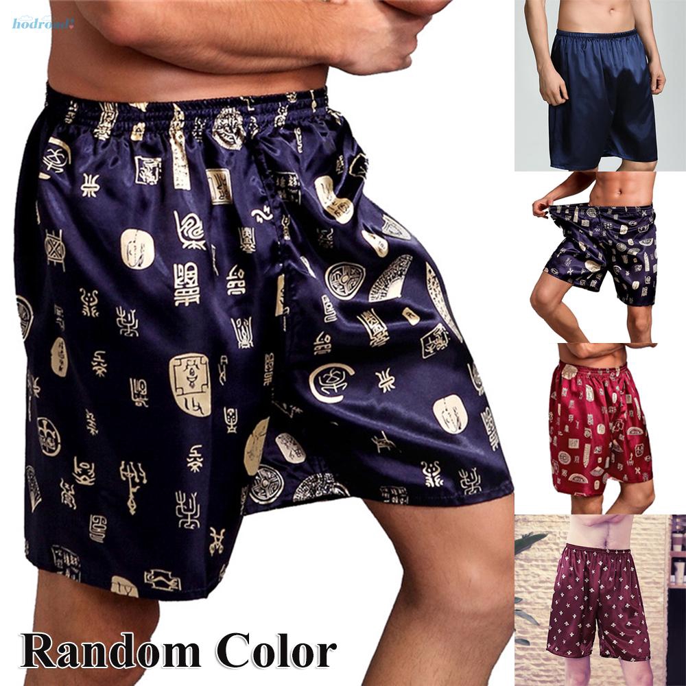 Bộ Đồ Ngủ Vải Lụa Satin Thoáng Mát Cho Nam