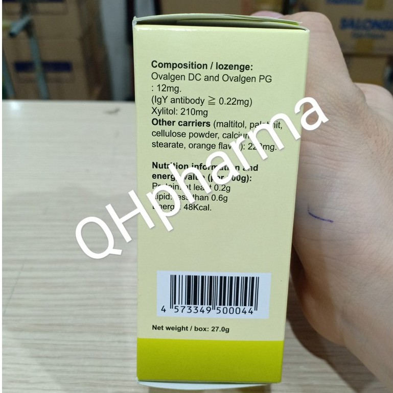 Viên ngậm IgYGate DC-PG hộp 60 viên chống sâu răng cho bà bầu và trẻ nhỏ