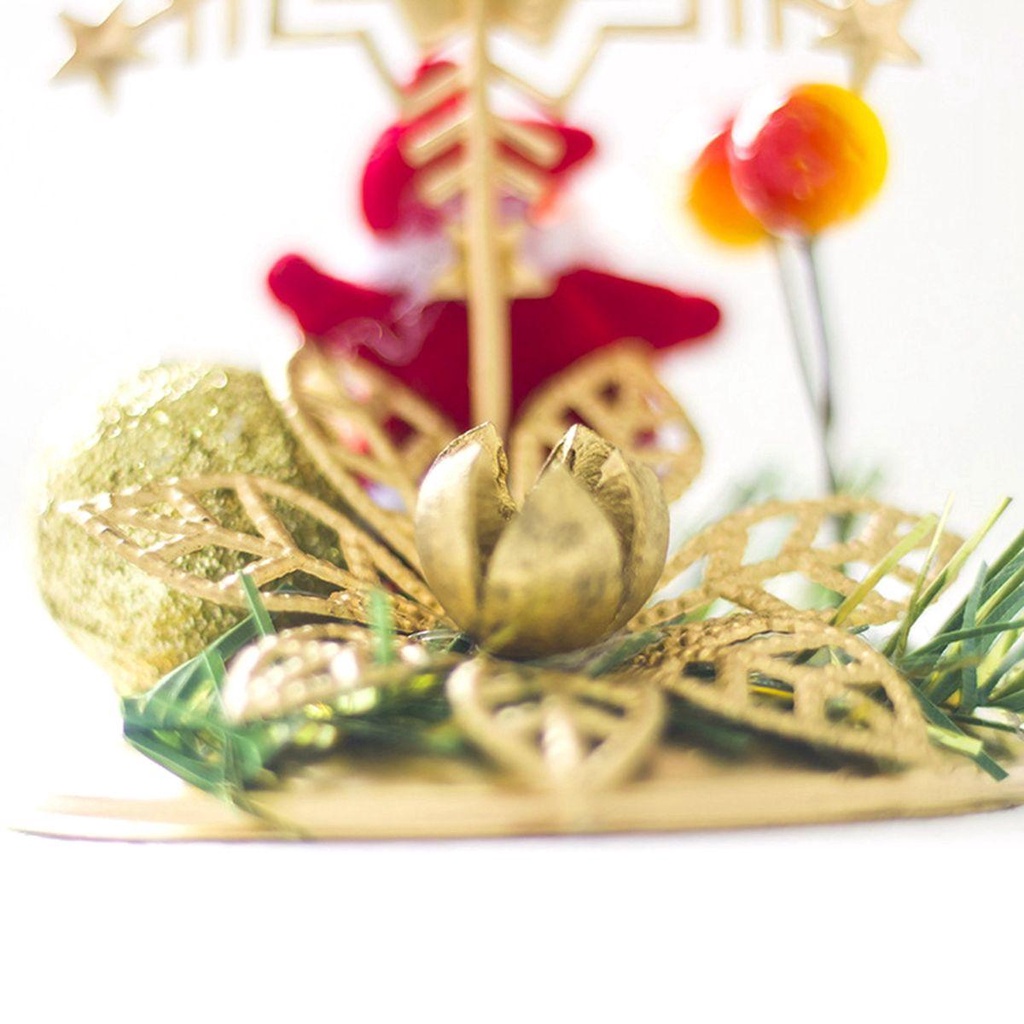 Giá Đỡ Nến Hình Bông Tuyết / Ngôi Sao Bằng Kim Loại Để Bàn Trang