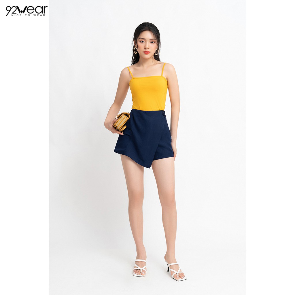 Quần short nữ 92WEAR 4 MÀU, đủ size, sooc xẻ tà túi ốp SVW0836 | BigBuy360 - bigbuy360.vn
