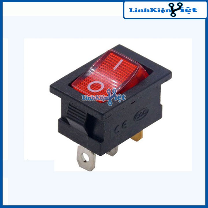 Công Tắc Bập Bênh KCD1 250VAC-6A Có Đèn