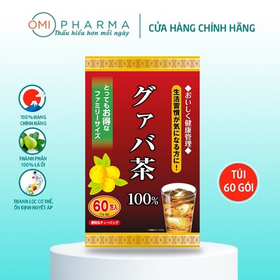 Trà Lá Ổi Yuwa 100% Lá Ổi Guava Tea Thanh Nhiệt Giảm Cân, Ổn Định Huyết Áp, Tăng Sức Đề Kháng