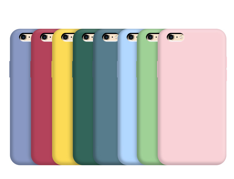 Ốp điện thoại silicon dẻo chống sốc màu trơn cho Iphone 6/6s 6/6splus