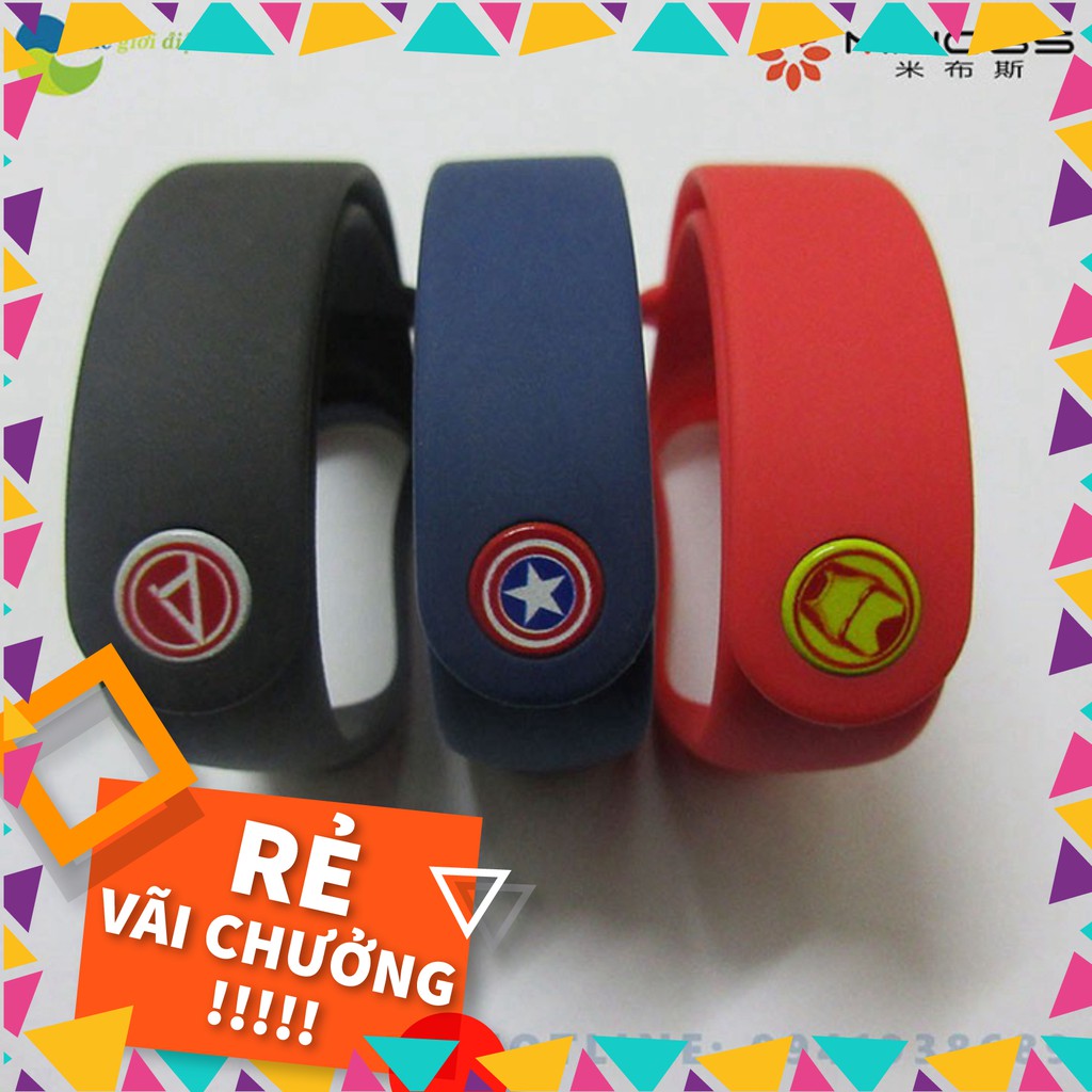 [SALE] Dây đeo cao su phiên bản Avengers cho Mi Band 3, Mi Band 4 - Shop Thế giới điện máy .